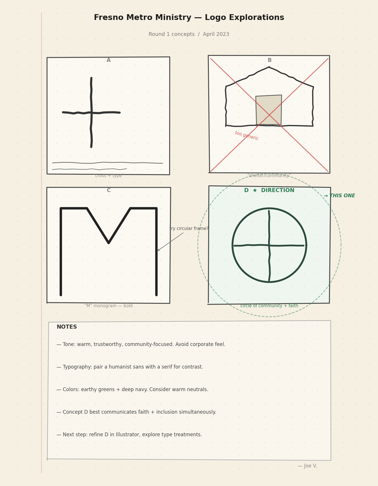 Logo concept sketches